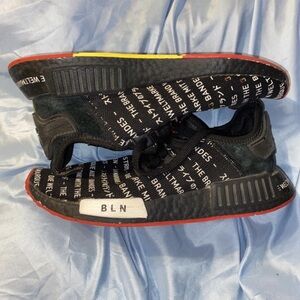 Adidas NMD R1 Berlin Black Sneakers  size 7
